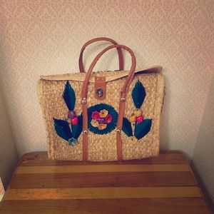 1950s beach bag